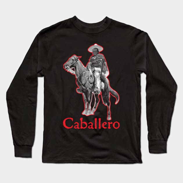 A Mexican Vaquero (Cowboy) Long Sleeve T-Shirt by pelagio